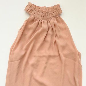 Nude Chic: Timeless Elegance Halter Top for Effortless Style